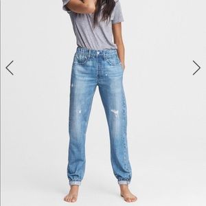 Rag& Bone Miramar Sweatpant Trompe L'oeil Cotton